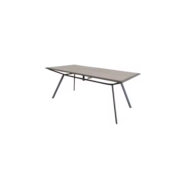 MESA JARDIN MOD. ELBA ACERO 180x100x73cm ANTRACITA  - DE SUINPLAS DECORACIONES - 1