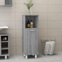 vidaXL Armario de baño madera contrachapada roble marrón 30x30x95 cm en color Marrón roble/Roble artisan/Blanco brillante y más | almacenamiento funcional diseño moderno para baño dormitorio sala - details 7