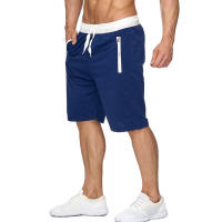 Nuevos Shorts De Running Para Hombres Verano 2024 Color Sólido Con Cinturón Ajustable Y Bolsillo Con Cierre De Cremallera Pantalones Casuales Y Rectos Ligeros De Poliéster - details 5