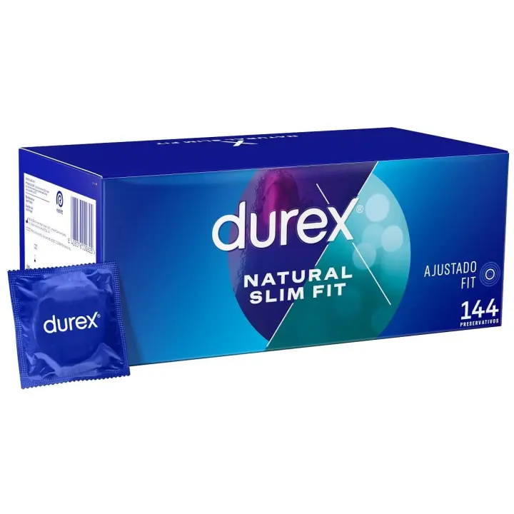 DUREX NATURAL SLIM FIT 144 CONDONES EN CAJA SELLADA - 1
