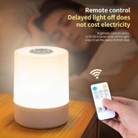 Lámpara Nocturna LED Recargable Por USB Con Control Remoto Luz De Noche Cálida Para El Borde De La Cama Decoración De Escritorio Lámpara Nocturna - details 1