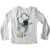 Camisetas Niña Manga Larga Knbad,  Blanco  Verde  , 2 años  3 años 92   98 , Algodón - details 1