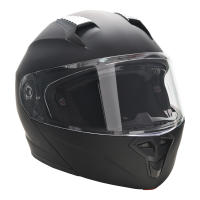 HOMCOM Casco de Moto Integral Talla XL-61-62 cm Casco de Motocicleta con Doble Visera Cabezal Anticolisión y Ventilaciones con Certificación Europea Unisex Color Negro - details 0