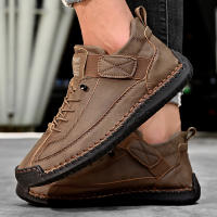 Zapatos Casuales Para Hombre De Cuero Hacer a Mano Transpirables Mocasines De Moda Talla Grande 38-48 Zapatos De Barco Lujo - details 12