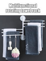 Estante De Almacenamiento Para Baño Con 3 O 6 Capas Rueda Giratoria Multifuncional Para Toallas Material De Poliéster - details 2
