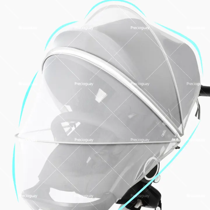Mosquitera universal para cochecito de bebé, mosquitera transpirable para bebé con cremallera, mosquitera de malla encriptada, adecuada para portabebés, cochecito con bolso - 1