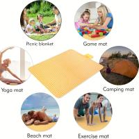 Manta De Picnic Extra Grande 79"x79" Impermeable Y Resistente Al Sandía Para Camping Hiking Y Actividades Al Aire Libre - details 2