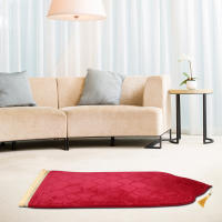 Alfombra De Oración Portátil Para Viajes Soft Worship Non-slip Con Diseño De Plegado De Flannel Para Musulmanos Durante El Ramadán Alfombra Antideslizante Para Interior - details 12