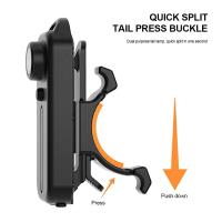 Luz LED Roja Y Azul Para Trabajo Con Clip Recargable Por USB Luz De Advertencia Portátil Linterna De Búsqueda Mano - details 4
