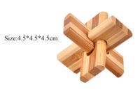 Juguete Educativo De Madera Para Niños Y Adultos Desafío Inteligente De Bloque Lu Ban Juego De Puzzle 3D Montessori Con Desbloqueo - details 5