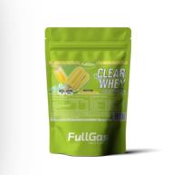 FULLGAS - Clear Isolate Whey (Aislado) - Polo de Limón - 500g - aspecto cristalino y sin sabor a lácteo. Materia prima Lacprodan® ClearShake (Arla Foods). Alto contenido en proteínas, sin grasa, fácil disolución y sin gluten. - details 0