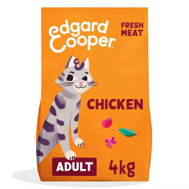 Comida para Gato Adulto EDGARD & COOPER de Pollo de Corral 4kg - 1