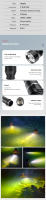 Lampara De Buceo Profesional 1000M Nueva 3*XHP 360 LED Luz Submarina Super Brillante Scuba Flashlight Antigolpes Recargable - details 11