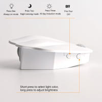 Lámpara De Noche LED Con Sensor De Movimiento USB Tipo-C Lámpara Tricolor Para Decoración De Habitaciones Pasillos Y Escaleras - details 2