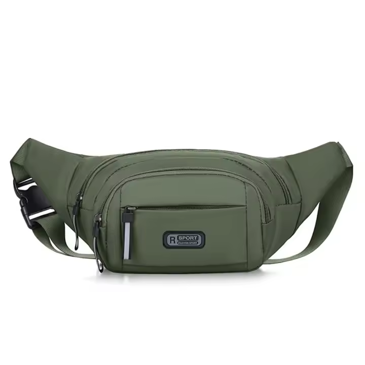 Bolsa De Cintura Para Hombre Grande Casaca Nylon Antirrobo Para Viajes Al Aire Libre Deportes Móvil Resistente Al Agua - 1