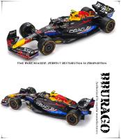 Modelo De Coche De Precisión Bburago 1:24 F1 Red Bull RB19 Gran Premio De Austin SF23 W14 Detallado a Escala Colección Regalo - details 7