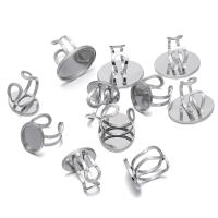 5 Piezas De Acero Inoxidable 18/25mm Encaje De Anillo Oval Base Vacía Para Fabricación De Joyas Accesorios De Findings DIY - details 2