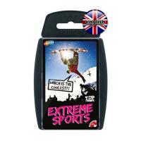 Top Trumps Extreme Sports Deportes Extremos Baraja de 32 cartas Fichas técnicas de deportes Versión inglesa En estuche de plástico rígido Transportar De viaje  Kitesurfing Bungee jumping Snowboarding - details 0