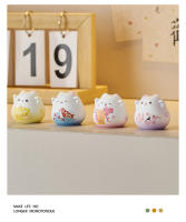 Adorno De Hogar Encantador De Gato Maneki Neko Cerámica Decoración De Suerte Animal Estatua Regalos Para Oficina Y Habitación - details 8