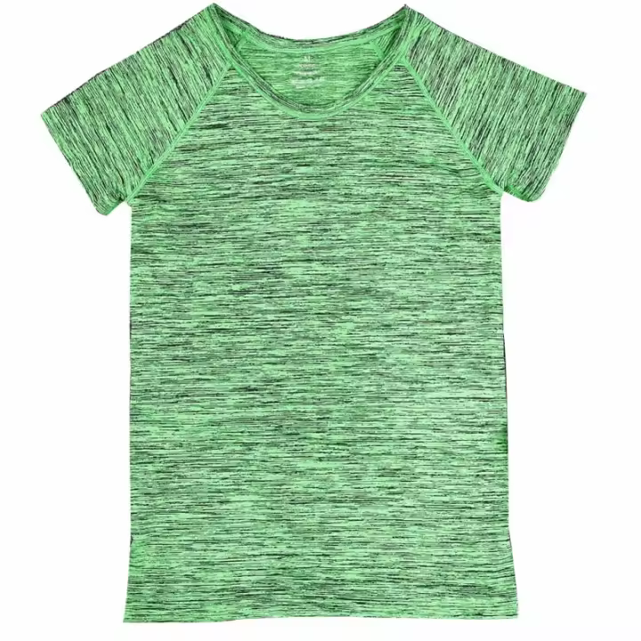 Camiseta deportiva profesional de secado rápido para mujer, Tops cortos transpirables para Yoga, Fitness, correr, trotar, gimnasio y ejercicios - 1