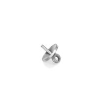 Pendiente De Latón Para Encantos Con Ojo De Tornillo Y Agujero Medio Colgante Para Perlas Conector De Joyería Accesorios Top Perforados - details 0