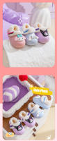 Sanrio Kuromi Mymoledy Pantuflas De Algodón Para Niños Invierno Antideslizantes Talla True Fit Material EVA Suave Y Cálido Para Niñas - details 6