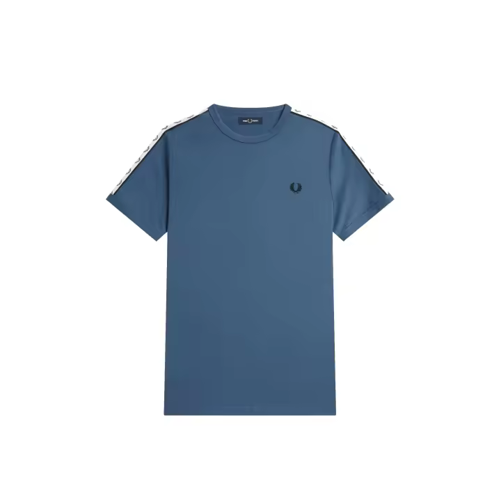 Fred Perry Taped Ringer T-Shirt M4620 Midnight Blue - 1