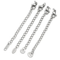 10pcs Cadena De Extensión De Acero Inoxidable Con Cierre De Langosta Para Conectores De Joyería DIY Suministros De Pulseras - details 2