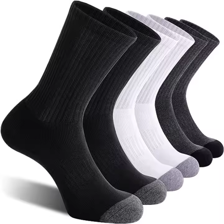 6 Pares De Calcetines Para Hombre Alpargatas De Equipo Todoterreno Calcetines De Trabajo Para Deporte Al Aire Libre Running Baloncesto Transpirables - 1