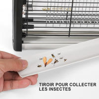 Lámpara antimosquitos 20W 1800V Alcance efectivo de la lámpara UV 25-30 m² Mata moscas para interiores y exteriores con cepillo de limpieza Lampara Mata Insectos para interior o exterior - details 2