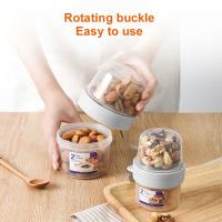 Juego De Botellas De Almacenamiento Multifuncional De Doble Capa Contenedor De Alimentos Plástico Caja De Conservación Fresh-keeping Taza De Almuerzo - details 5