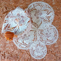 Mantelera De Encaje Con Bordado De Flores Resistente Al Calor 20/30/40cm Cojín Para Taza Decoración De Hogar Para Bodas Y Fiestas Moderno - details 11
