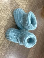 Botitas De Invierno Para Bebés Hombres Y Mujeres Hechas a Mano Primera Caminata De Niños Doble Calentamiento Antideslizante Material De Tela - details 2