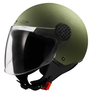 Casco Jet LS2 OF558 SPHERE II SOLID VERDE MILITALY MATE 365581062 - 1