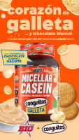 MICELLAR CASEIN Conguitos Blanco Galleta (1KG) - Big + mix regalo  Deliciosa  Baja en azúcares  Baja en grasas  Saludable  Caseína - details 0