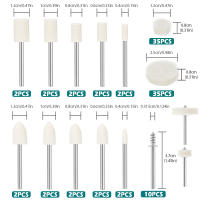 100 Pcs Rueda De Pulido De Lana De Acrílico Para Tratamiento De Superficies Herramienta De Pulido Y Lijado Para Vidrio Madera - details 7