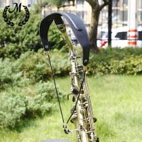 Correa De Hombro Para Saxofón M MBAT Ajustable En Cuero Con Hebilla De Gancho Y Cierre Reductor De Carga Para Todas Las Tipos De Saxofón - details 3