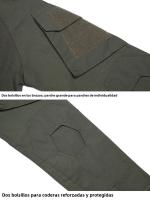 Camisa De Combate Para Hombre Con Manga Larga Y Cierre De 1/4 En Tela De Ripstop Algodón Táctico Disponible En Azul Marino Y Camuflaje Para Airsoft - details 13