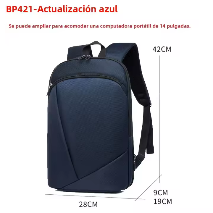 Mochila Grande Capacidad Para Estudiantes Hombres Y Mujeres Estilo Coreano Bolsa De Escuela Con Compartimento Para Computadora Para Negocios Y Comunicación - 1