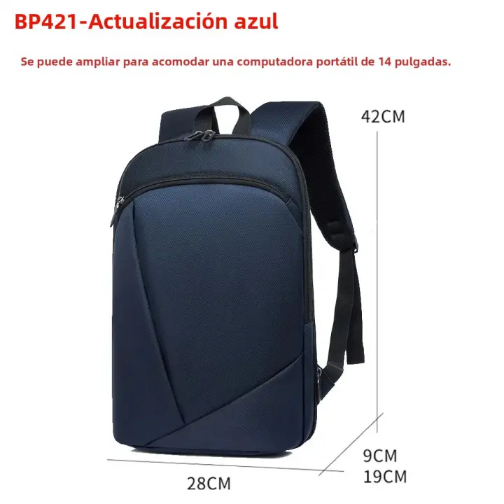 Mochila Grande Capacidad Para Estudiantes Hombres Y Mujeres Estilo Coreano Bolsa De Escuela Con Compartimento Para Computadora Para Negocios Y Comunicación - 1