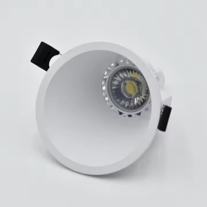 LED7 - Aro Empotrable Redondo para GU10 Cónico Oblicuo 504 - 1