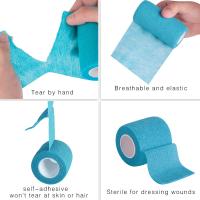 Vendaje Elástico Autoadhesivo Deportivo Para Rodilla Dedo Muñeca Hombro Tobillo Primeros Auxilios Material No Tejido Origen China - details 11