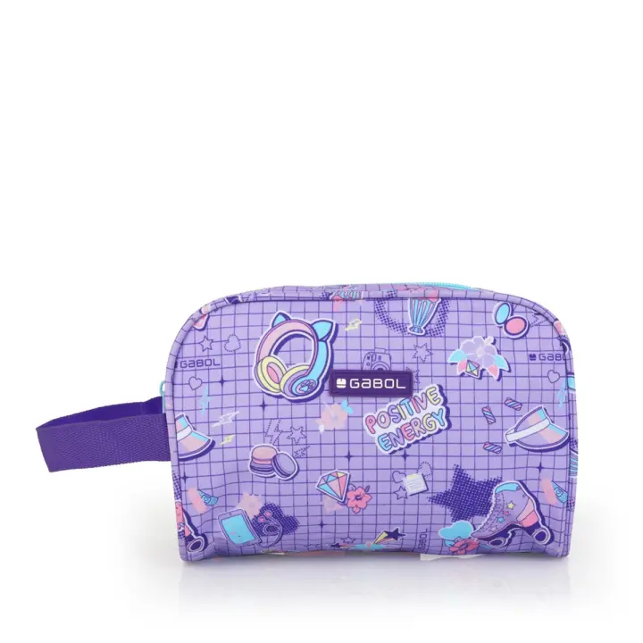 Neceser Gabol FUNNY de alta calidad, resistente al agua, con acople a carro - 22x14x10 cm - 1