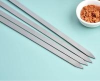 6Pcs Palillos De Barbacoa De Acero Inoxidable 50cm Anchos Para Barbacoa Herramientas De Camping Al Aire Libre Utensilios De Cocina Accesorios Para Picnics - details 7