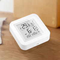 Sensor De Temperatura Y Humedad WiFi Tuya Para Hogar Inteligente Compatibilidad Con Alexa Y Google Assistant Termómetro Higrómetro Digital Soporte Vertical Y Horizontal - details 12