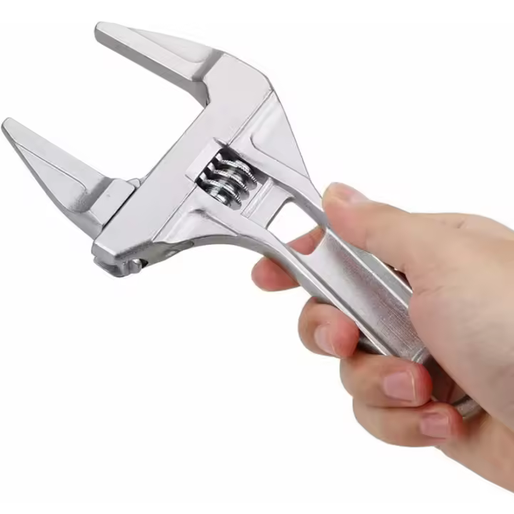 Llave ajustable de 6-68 mm, ultrafina y ligera, herramienta de fontanería con vástago corto - 1