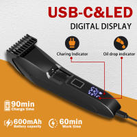 Recortadora De Barba Para Hombres 20 Longitudes Ajustables Recortadora De Cara Y Cuerpo Sin Cable CLIPCLEAN Rechargeable - details 0
