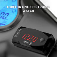 Reloj De Motocicleta 12V Impermeable 3 En 1 Con Termómetro Voltímetro Y Pantalla Digital Universal Para Moto Accesorios De Motocicleta - details 2