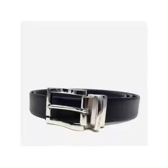 EMPORIO ARMANI-REVERSIBLE DE LA CORREA DE LA PIEL NEGRA SAFFIED HOMBRE Inicio ACCESORIOS CINTURRONES Y APOYOS BAG & PILLET AI2019 - 1
