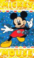 Toalla Playa Piscina infantil Disney Mickey Mouse naranja Oficial 70x140cm de microfibra para niños - details 1